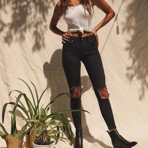 Free People High Wasted Jeans